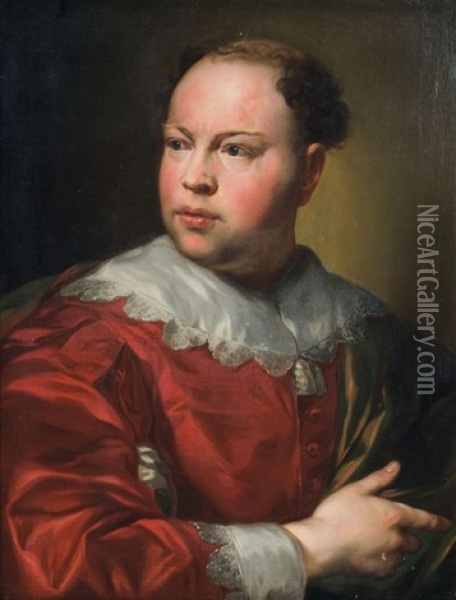 Portrait De Pere John Gahagan Oil Painting - Anton Raphael Mengs