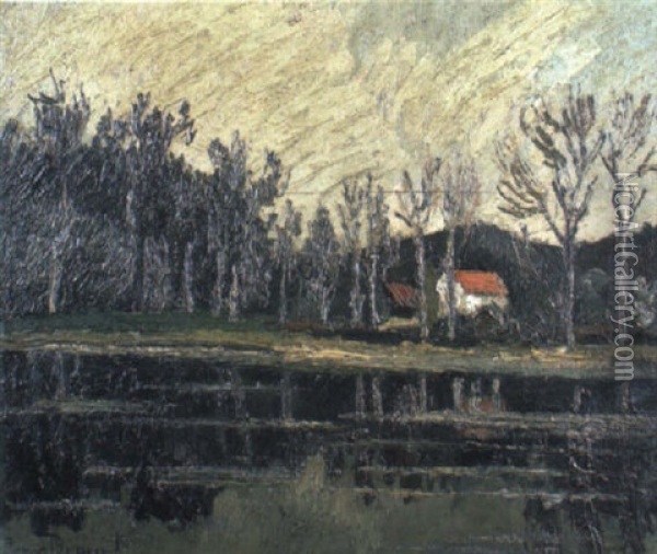 Le Fleuve Oil Painting - Pierre Dumont