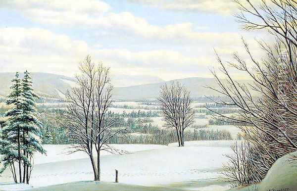 Near Lake Placid, Andirondack Mountains, New York Oil Painting - Levi Wells Prentice