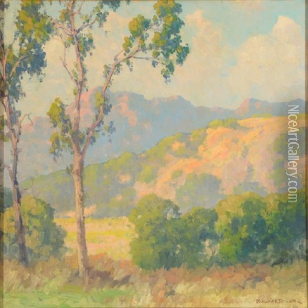 Sunny Landscape Oil Painting - Maurice Braun