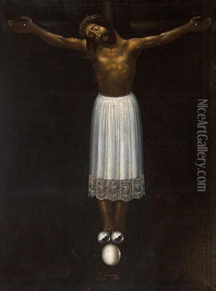Santo Cristo De Burgos Oil Painting - Mateo Cerezo