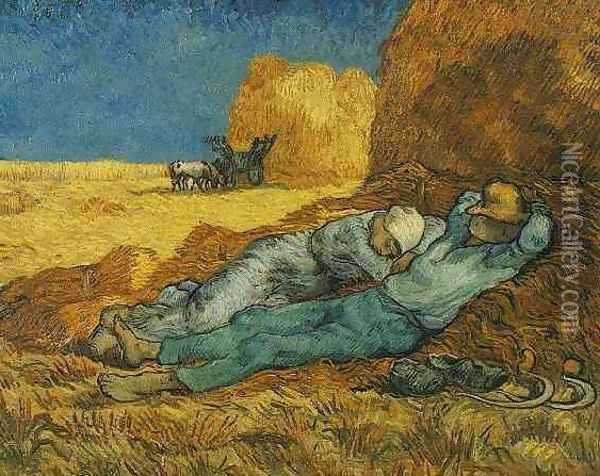 Rest From Work (after Millet) Oil Painting - Vincent Van Gogh