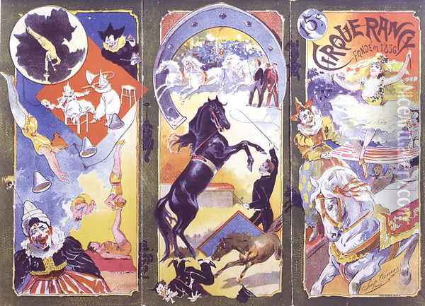 Programme for the Cirque Rancy, founded in 1856 Oil Painting - Tamagno