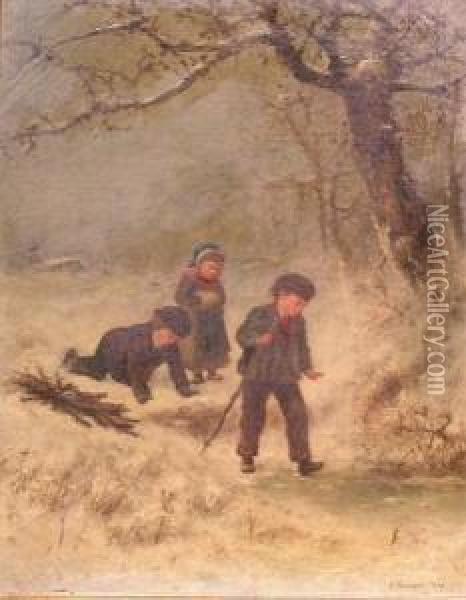 Winter Walk Oil Painting - James Crawford Thom