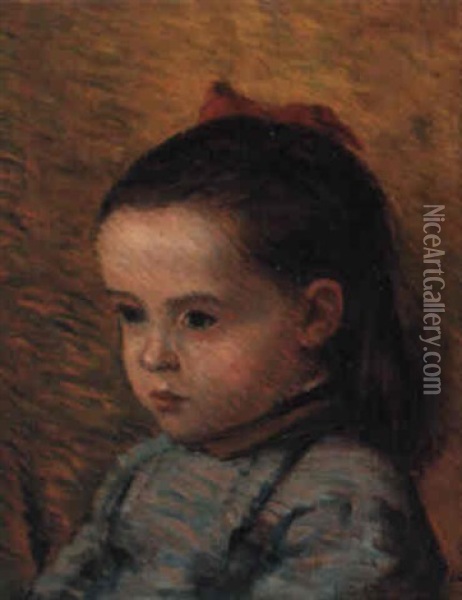 Portrait De Jeanne Josephine Schuffenecker Oil Painting - Claude Emile Schuffenecker