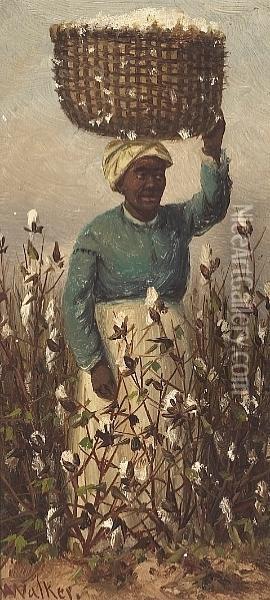 Cotton Picking Oil Painting - William Aiken Walker
