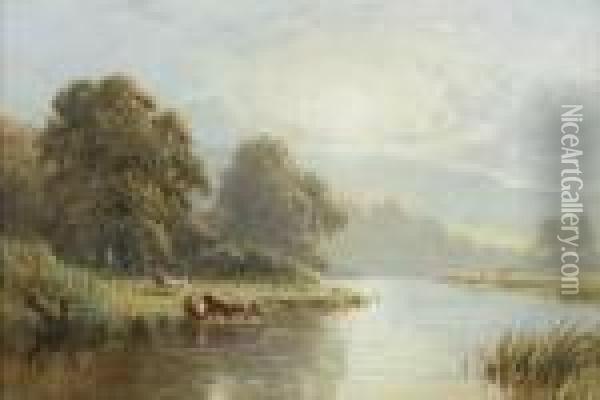Near Arundel, Sussex Oil Painting - Harry Sutton Palmer