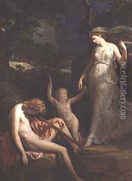 Diana and Endymion Oil Painting - Hugh Douglas Hamilton