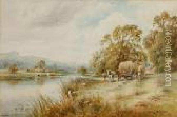 The Orme Near Amberley Oil Painting - Henry John Kinniard