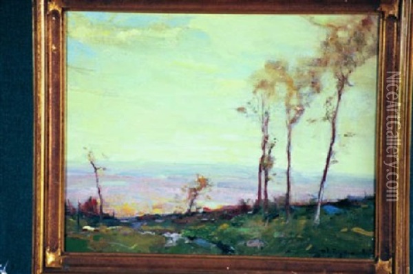 Sunlight In The Valley Oil Painting - Chauncey Foster Ryder
