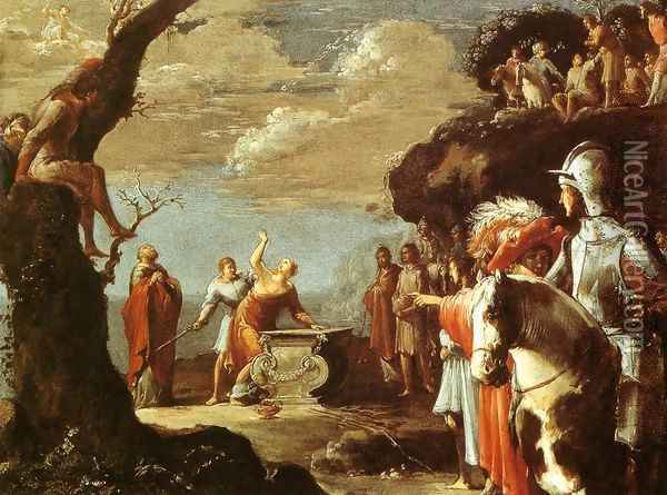The Sacrifice of Iphigenia Oil Painting - Leonaert Bramer