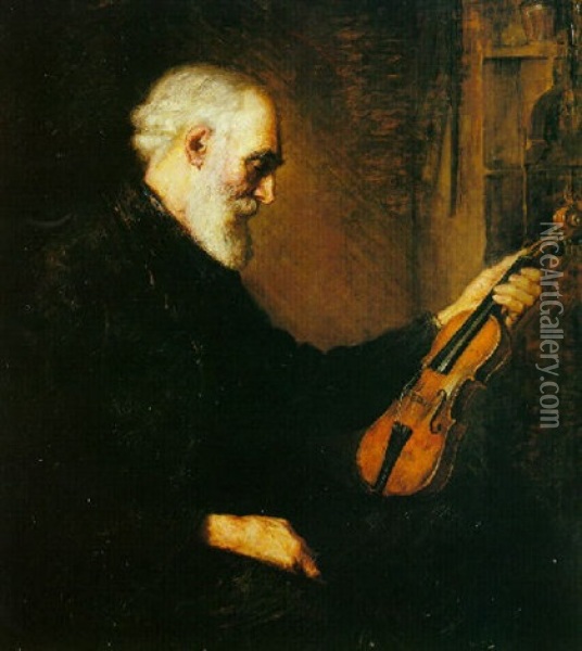 The Violinist Oil Painting - Stanhope Forbes