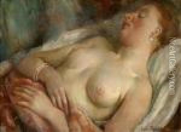 Nude Oil Painting - Vera Rockline