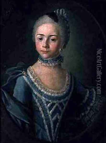 Portrait of Countess Sophie Matiuskina 1755-1796 Oil Painting - Kirill Inanovich Golovachevsky