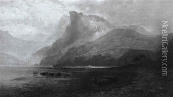Loch Sleet, Isle Of Skye Oil Painting - Clarence Henry Roe