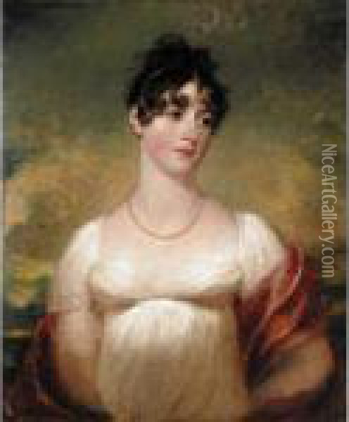 Portrait Of Mary Anne Rocke Oil Painting - Sir Thomas Lawrence