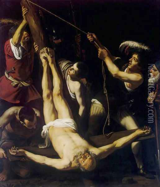 Martyrdom of St Peter Oil Painting - Lionello Spada