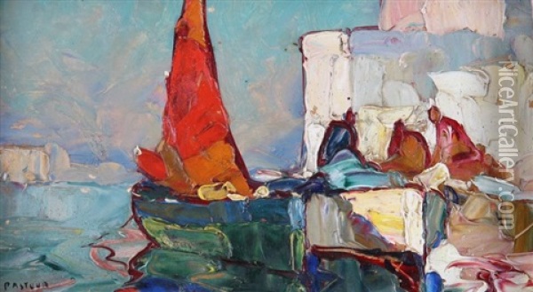 Barque Verte Oil Painting - Louis Pastour