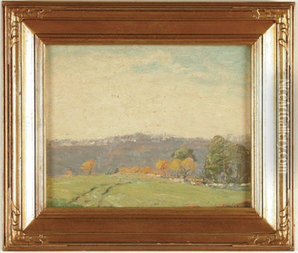 Beyond The Pasture Oil Painting - Frank Alfred Bicknell