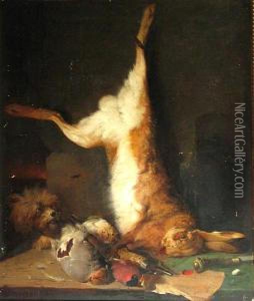 A Still Life With Dead Game Oil Painting - Meno Muhlig