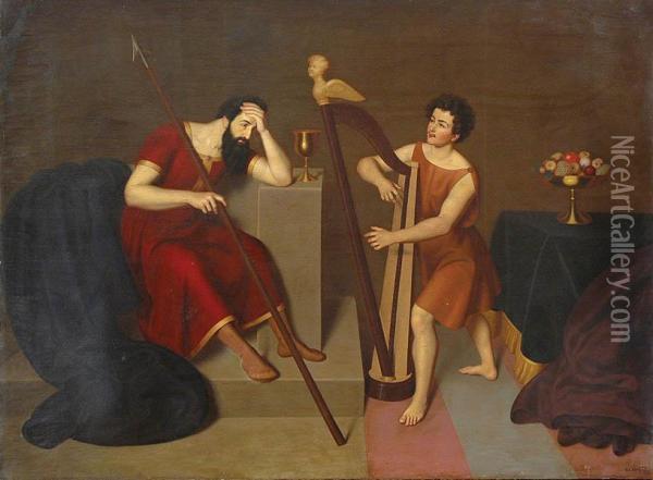 Przed Upadkiem Heroda Oil Painting - Gustav Adolf Kottgen