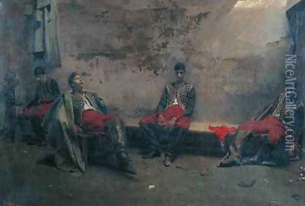 Prisoners of War Oil Painting - Jacques de Lalaing