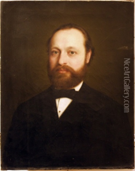 Portrait Eines Herren Oil Painting - Josef Bueche