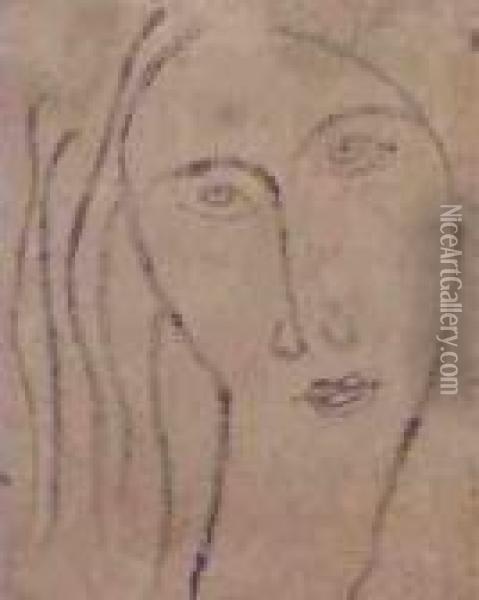 Jeune Femme Oil Painting - Amedeo Modigliani