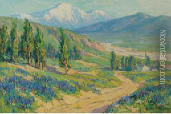 Springtime, San Gabriel Valley, California Oil Painting - Benjamin Chambers Brown