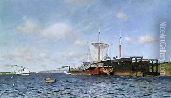 Fresh Wind on the Volga, 1895 Oil Painting - Isaak Ilyich Levitan