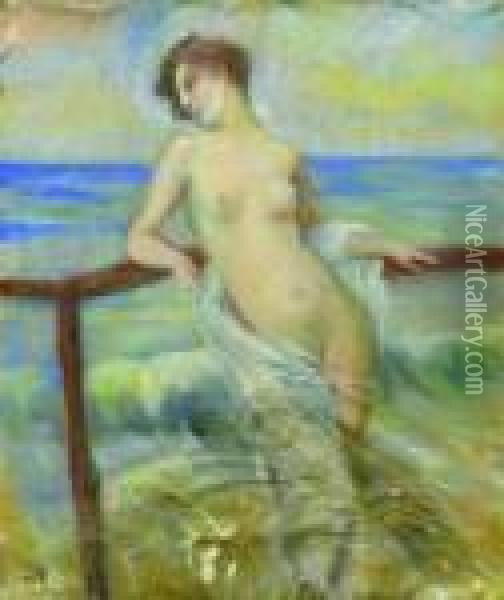 Baigneuse Oil Painting - Georges dEspagnat