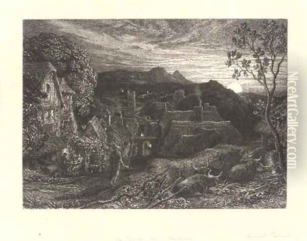 Untitled 6 Oil Painting - Samuel Palmer