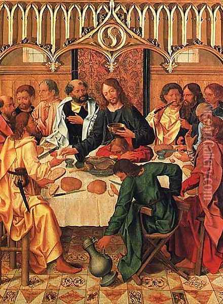The Last Supper c. 1508 Oil Painting - Francisco Henriques