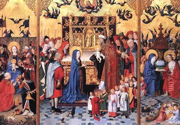 Altarpiece of the Seven Joys of Mary Oil Painting - German Unknown Masters
