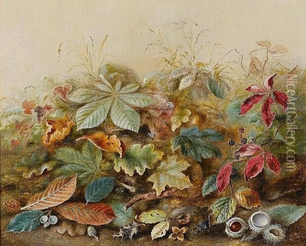 English Autumn Leaves Oil Painting - Albert Durer Lucas