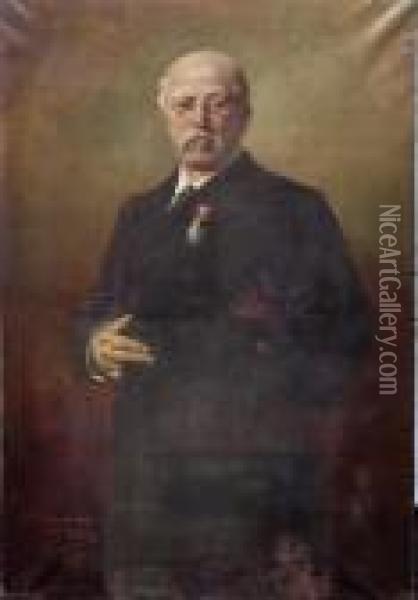 Portret Van En Voorname Heer Oil Painting - Medard I Tytgat