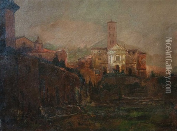 Segovia Oil Painting - Carlos Lescano