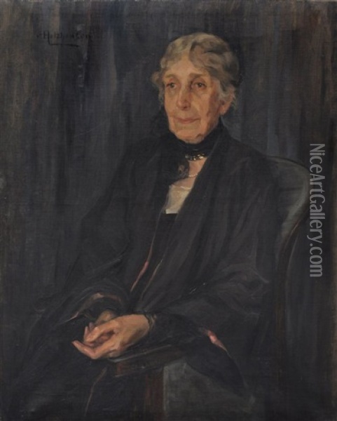 Portrat Einer Dame Oil Painting - Olga von Holzhausen