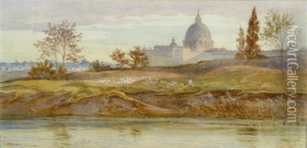 Rome From The River Oil Painting - Charles Earle