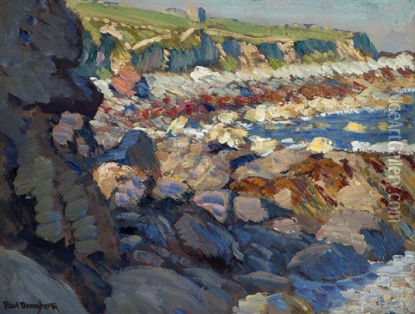 Rocky Coastal Oil Painting - Paul Dougherty