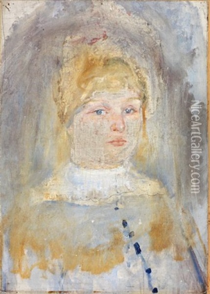 Dagny Konow Oil Painting - Edvard Munch