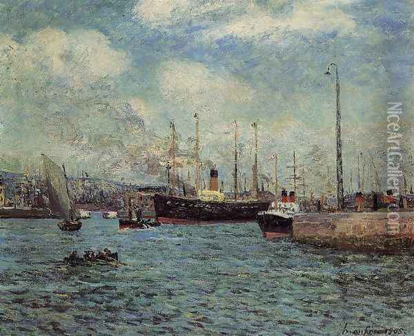 The Port of Havre Oil Painting - Maxime Maufra