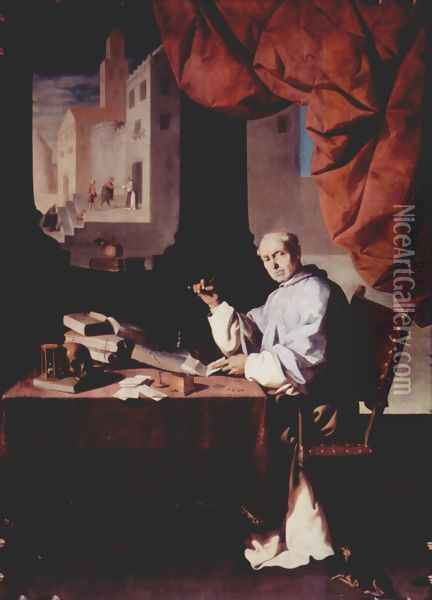 Portrait of Fra Gonzalo de Illescas Oil Painting - Francisco De Zurbaran