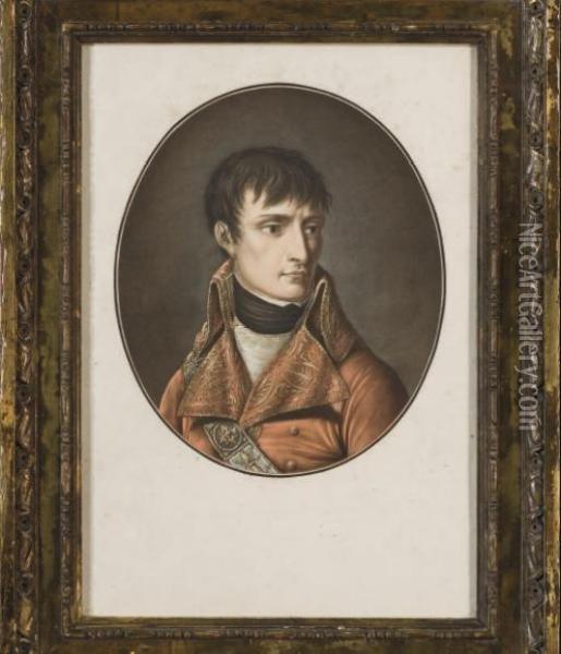 Portrait De Bonaparte, 1er Consul Oil Painting - Pierre-Michel Alix