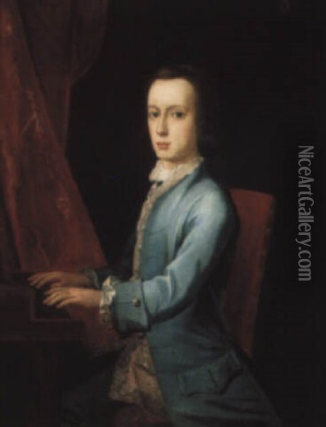 Portrait Of Master Brockhill Newburgh Oil Painting - Philip Hussey