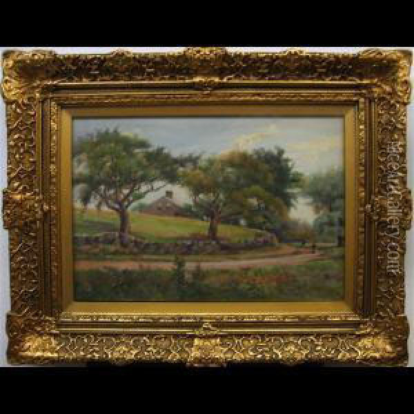 A Country Stroll Oil Painting - Joseph Thomas Rolph
