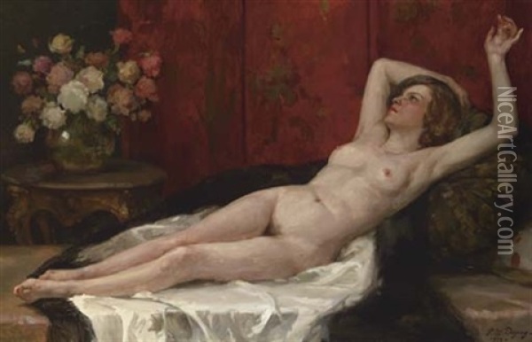 Reclining Nude Oil Painting - Paul Michel Dupuy