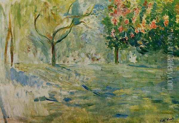 Avenue du Bois de Boulogne in Spring Oil Painting - Berthe Morisot