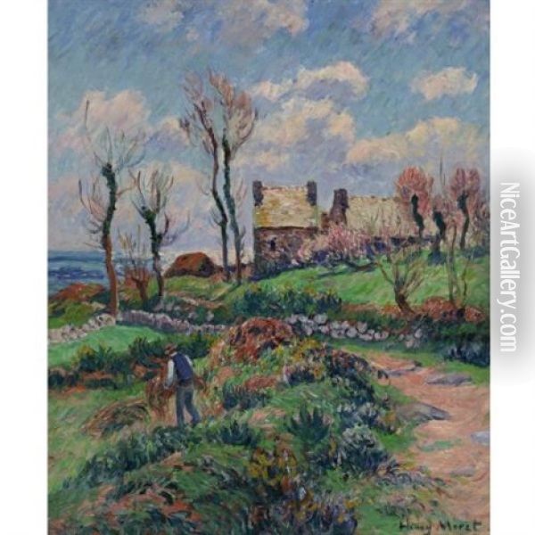Environs D'audierne Oil Painting - Henry Moret