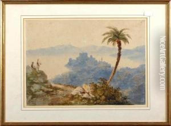 Budrum And The Island Of Cos Oil Painting - William Page